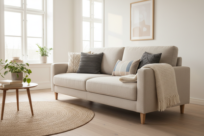 Side angle view in sofa position