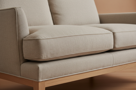 Linen fabric and cushion detail