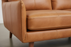 Leather texture and stitching detail