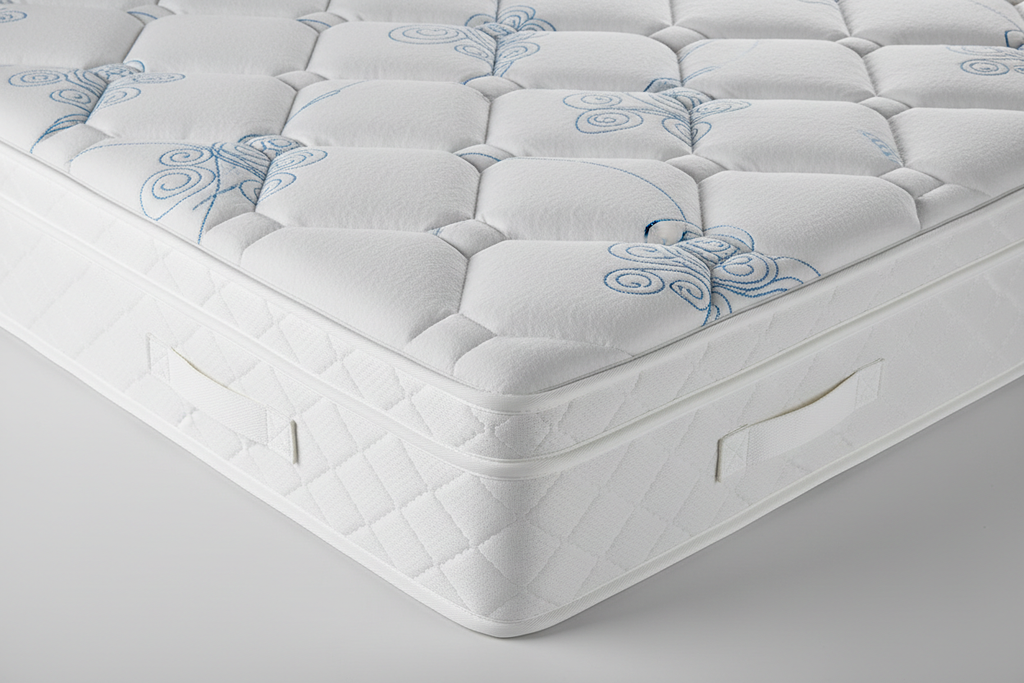 Cooling quilted surface and side panel detail