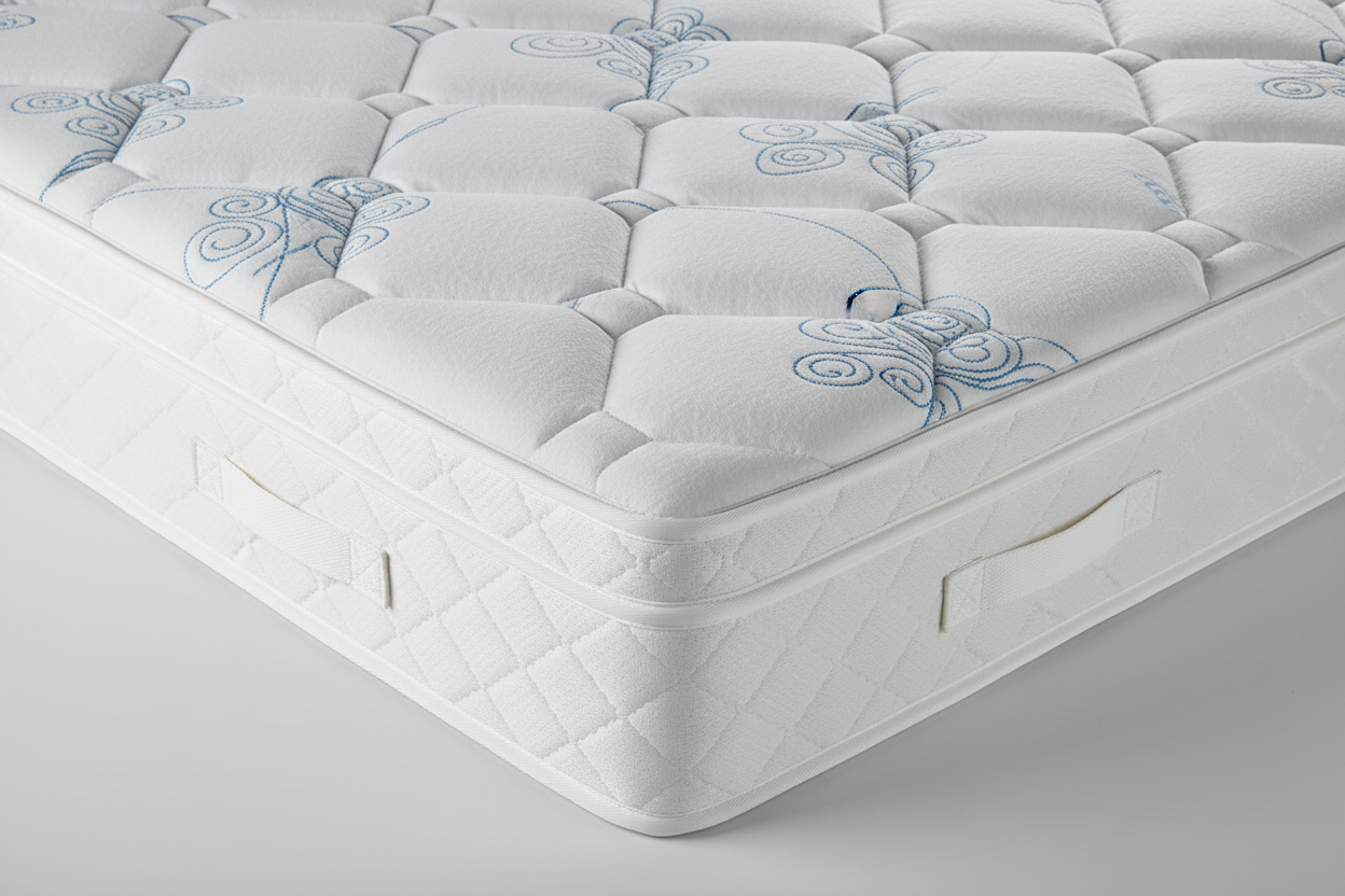 Cooling quilted surface and side panel detail