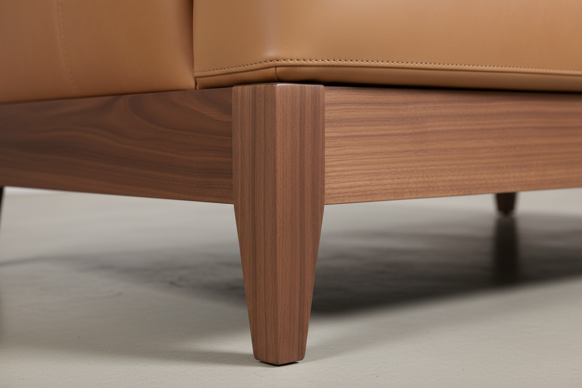Walnut leg detail
