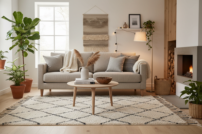 Full Scandinavian living room styling
