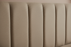 Linen headboard panel detail