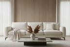 Novera Bouclé 3-Seater Sofa front view