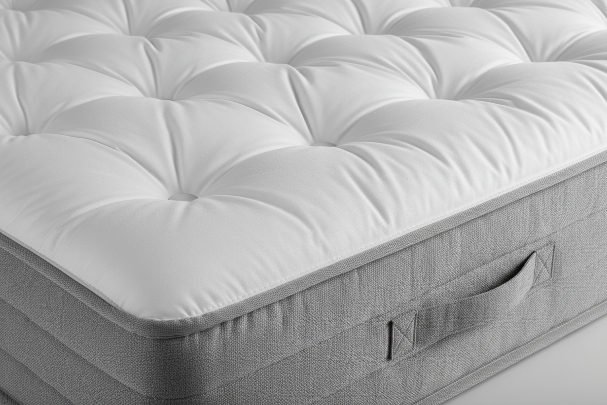 Tufted surface and side panel detail
