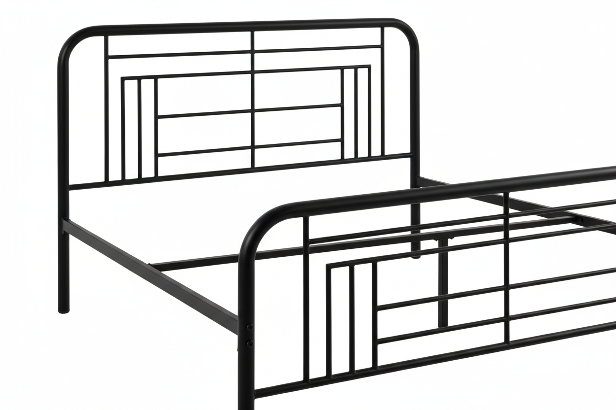 Headboard and footboard bar detail