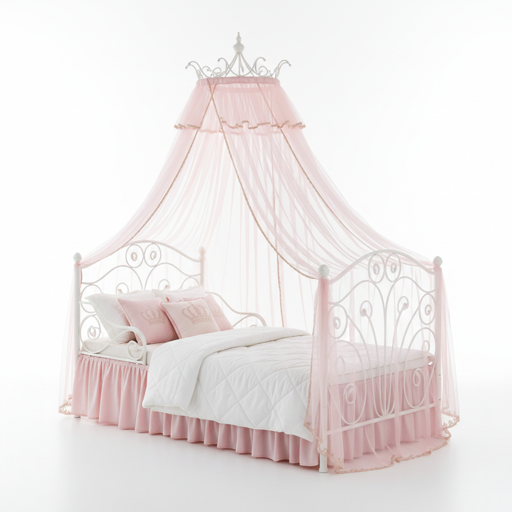 Novera Princess Canopy Single Bed front view