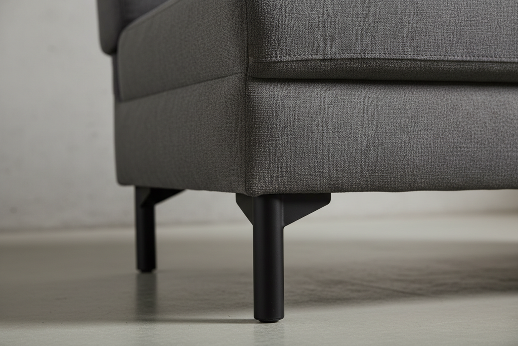 Microfiber fabric and black leg detail