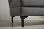Microfiber fabric and black leg detail