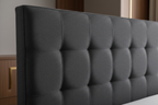 Padded headboard detail