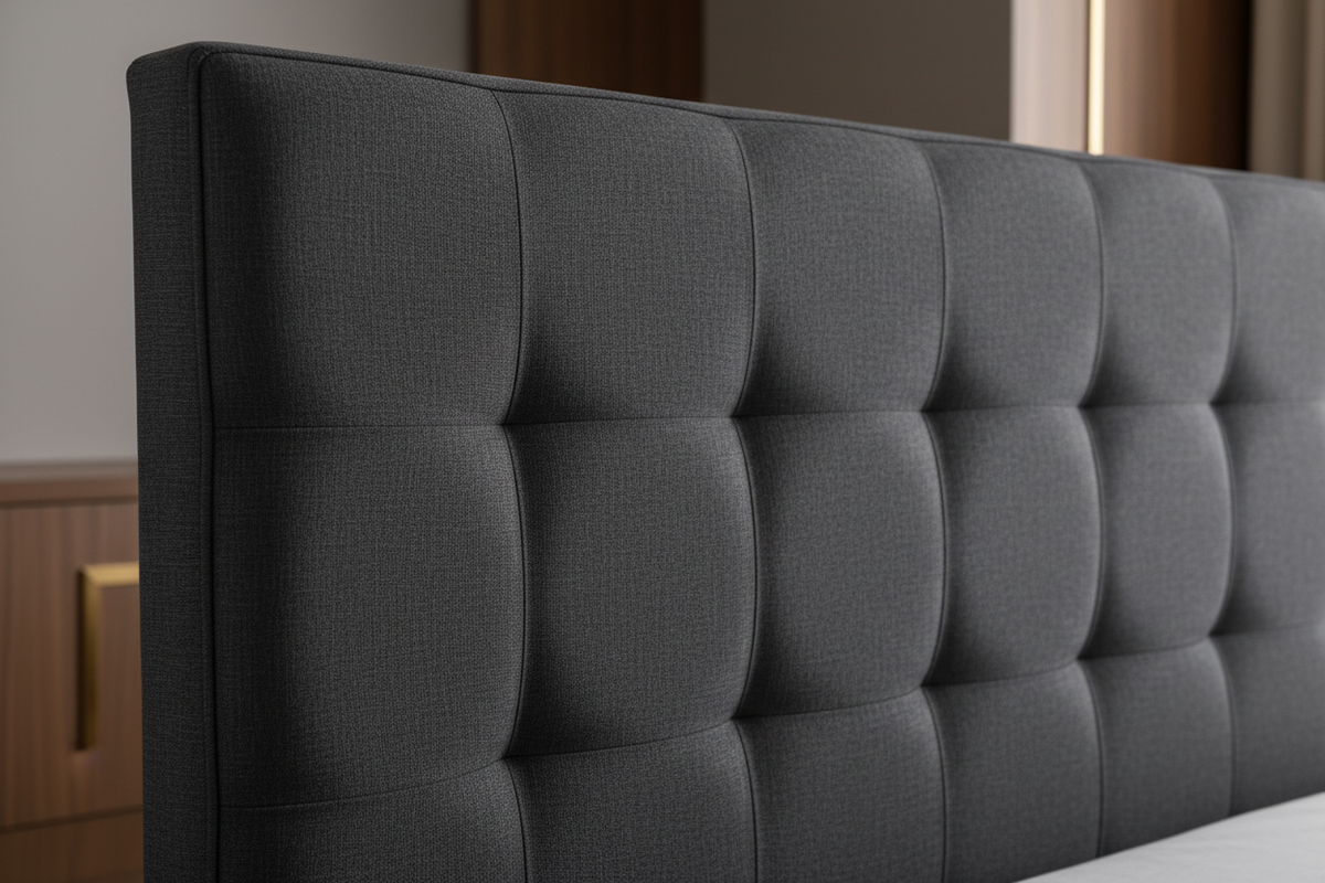 Padded headboard detail