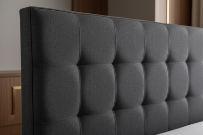 Padded headboard detail
