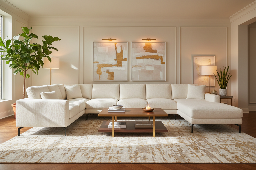 Full luxury living room styling
