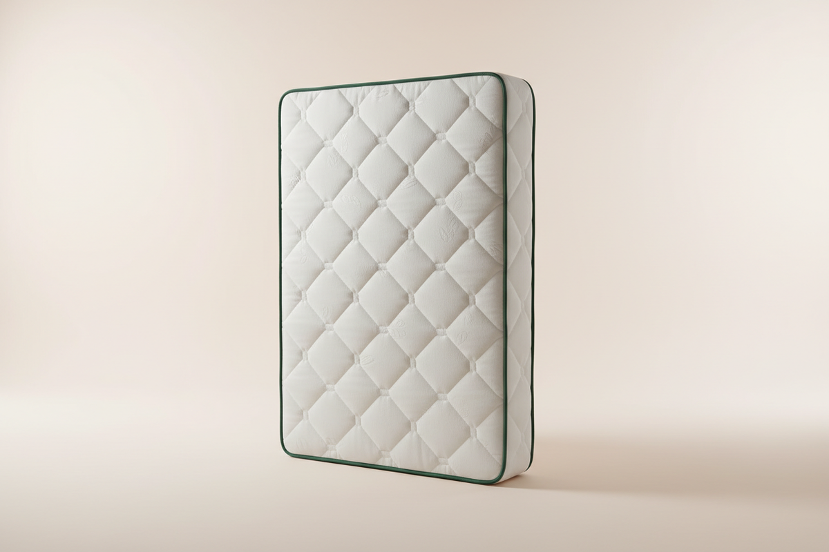Novera Premium Orthopaedic Mattress shown in a bright bedroom