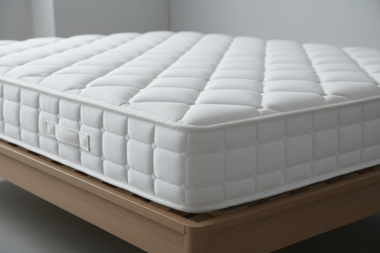 Quilted surface and side panel detail