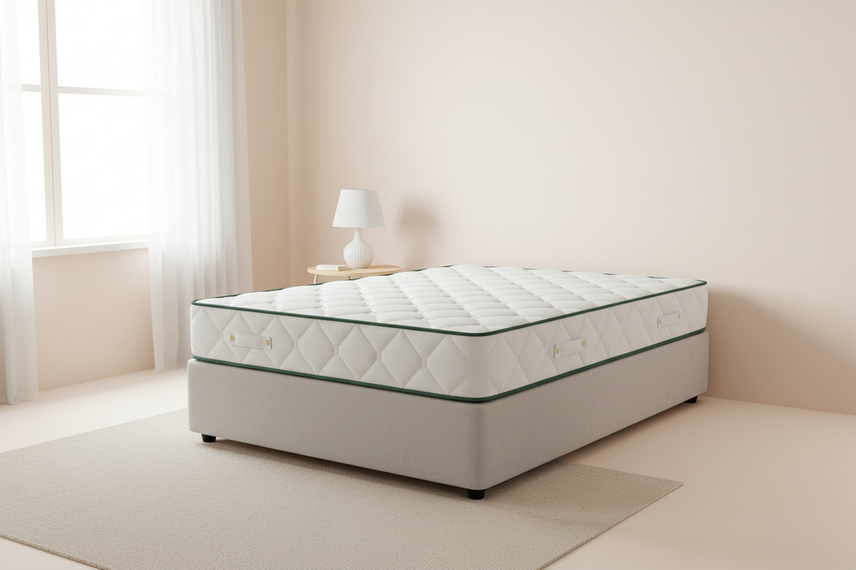 Novera Premium Orthopaedic Mattress in a styled bedroom
