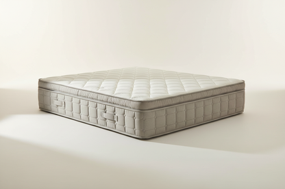 Novera Essential Pocket Sprung Mattress with a quilted white cover on a warm white studio background