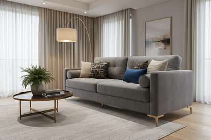 Side angle view in sofa position