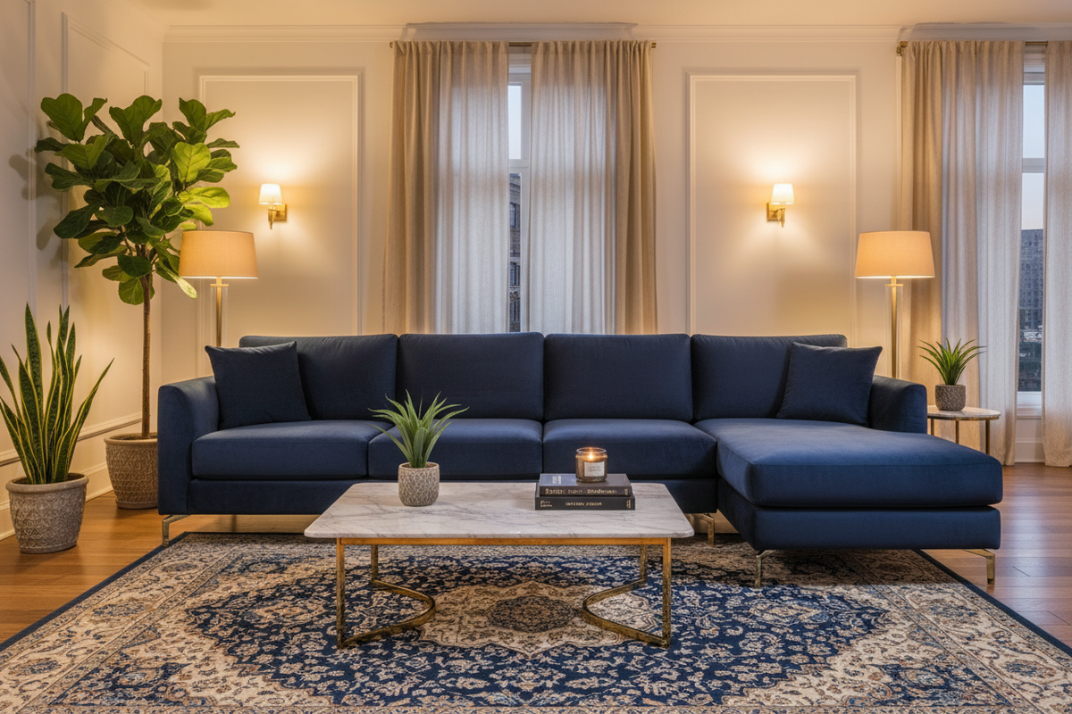 Full luxury living room styling
