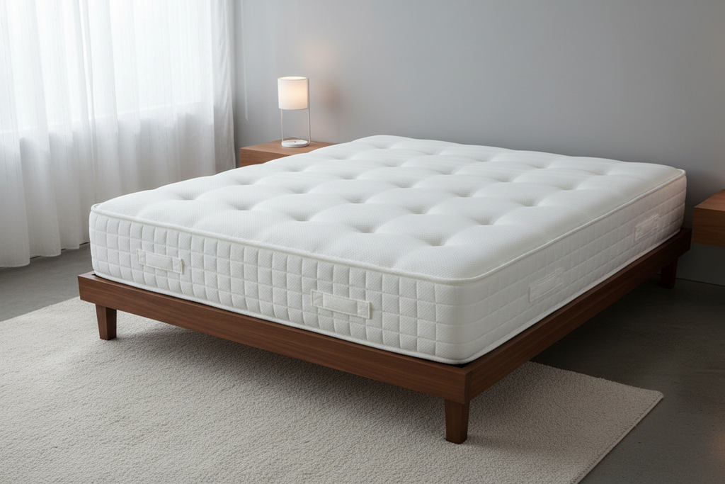 Novera Orthopaedic Firm Mattress on bed frame