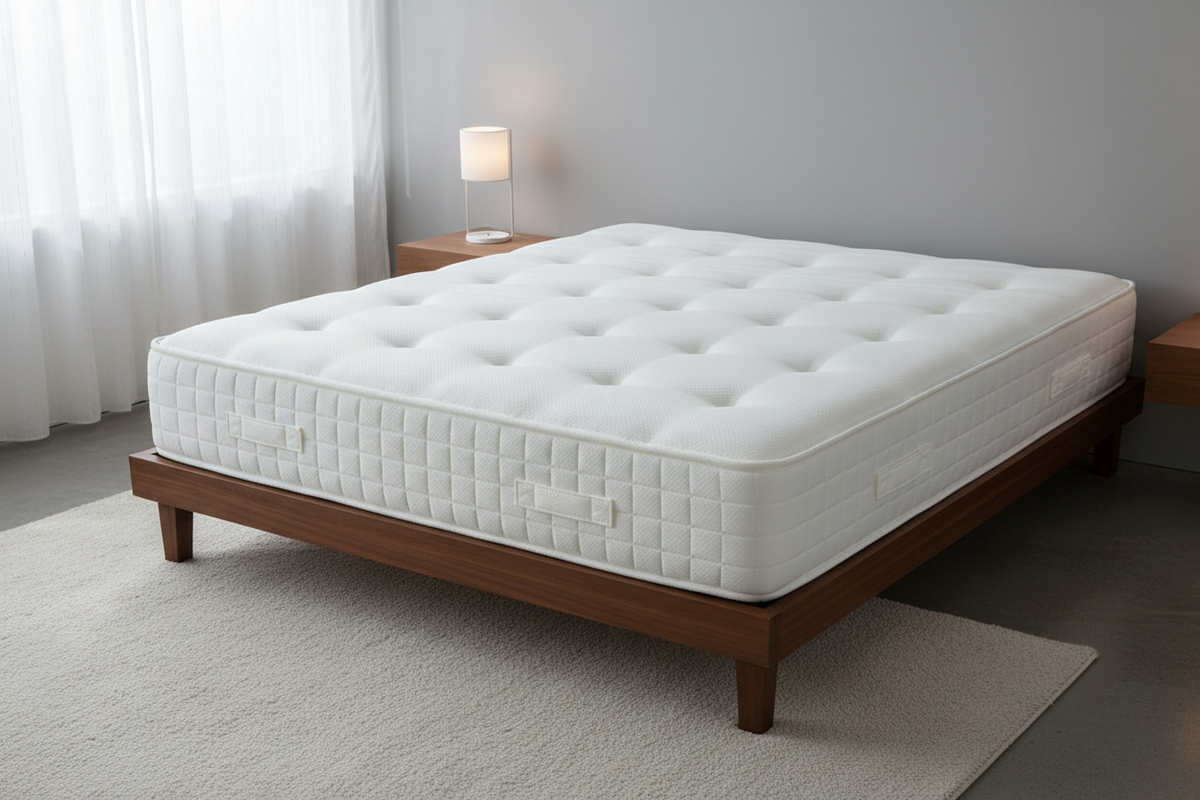 Novera Orthopaedic Firm Mattress on bed frame